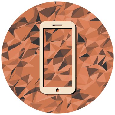 Soyut arkaplana sahip cep telefonu