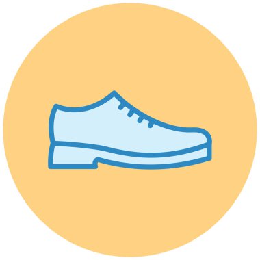 Ayakkabı. Web simgesi basit illüstrasyon