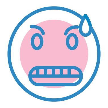 Yüz ifadesi vektör illüstrasyonu