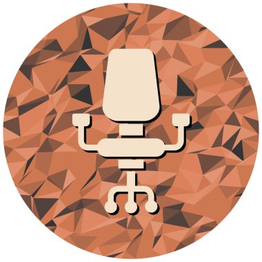 Sandalye. Web simgesi basit illüstrasyon