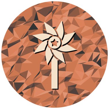 Çiçek. Web simgesi basit illüstrasyon