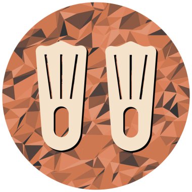 Palet simgesi, vektör illüstrasyonu basit tasarım