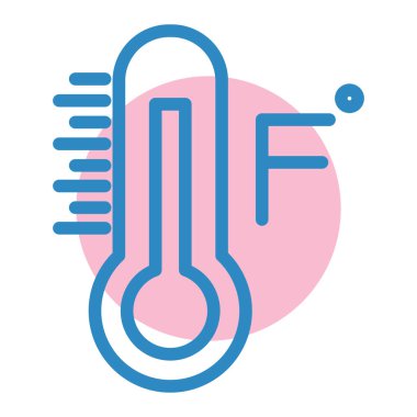 termometre simgesi vektör illüstrasyonu