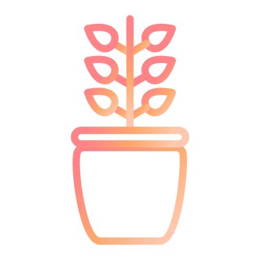 Bitki. Web simgesi basit illüstrasyon 