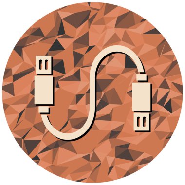 USB flash disk simgesi. vektör illüstrasyonu