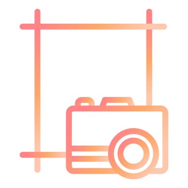 kamera simgesi vektör illüstrasyonu