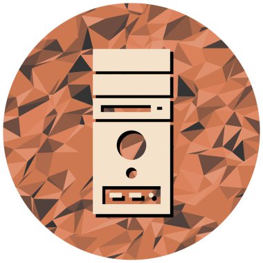 Bilgisayarın vektör illüstrasyonu 