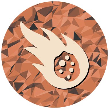 Kuyruklu yıldız simgesinin vektör çizimi