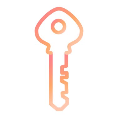 Anahtar simgesi vektör illüstrasyonu