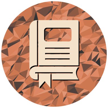 Kitap simgesi düz tasarım