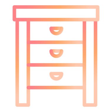 Dolaplar. Web simgesi basit illüstrasyon 