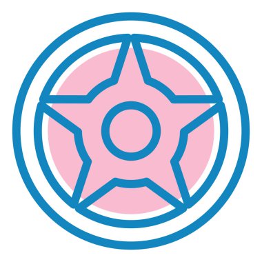 Pusula. Web simgesi basit illüstrasyon