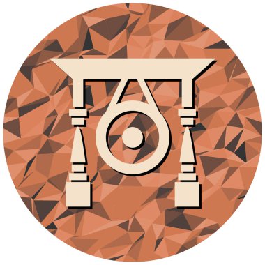 şirin çizgi film simgesinin vektör illüstrasyonu