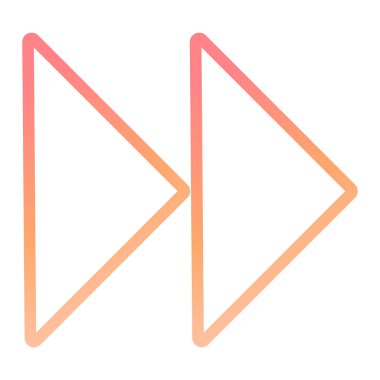 Oynayın. Web simgesi basit illüstrasyon