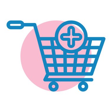 Dolar işareti vektör tasarımı olan alışveriş arabası