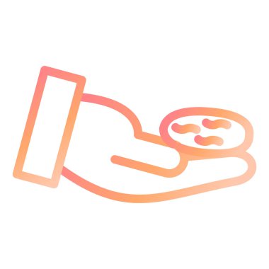 bağış vektörü renk simgesi