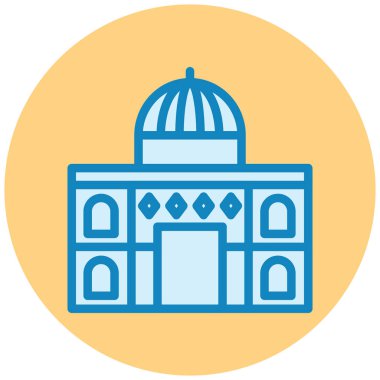 Kiliseye. Web simgesi basit illüstrasyon