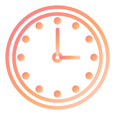 Saat. Web simgesi basit illüstrasyon