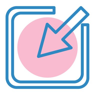 Ok. Web simgesi basit illüstrasyon