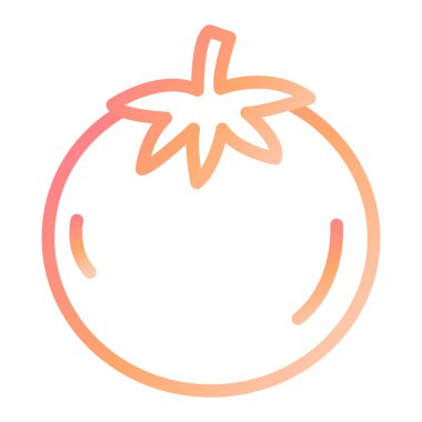 Domates. Web simgesi basit illüstrasyon 