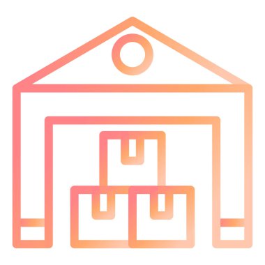 servis vektör simgesi modern basit illüstrasyon