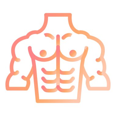 İnsan gövdesi simgesi vektörü.