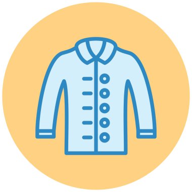 Kıyafetler. Web simgesi basit illüstrasyon