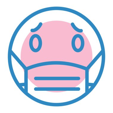 Yüz ifadesi vektör illüstrasyonu