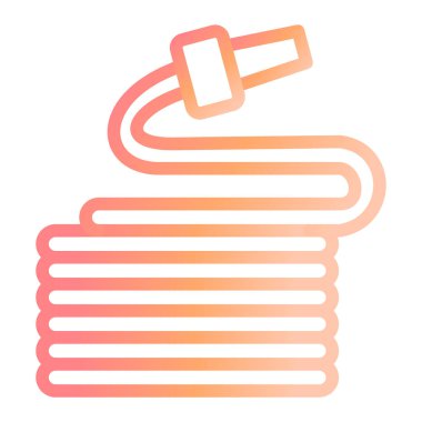 Hortum. Web simgesi basit illüstrasyon