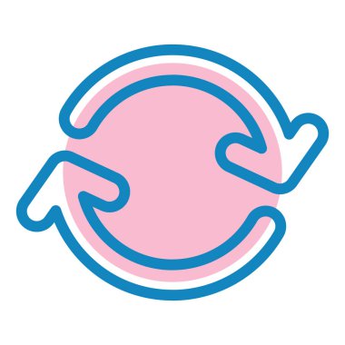 Yenile. Web simgesi basit illüstrasyon