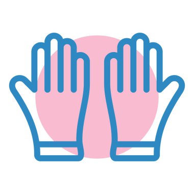 Eldiven. Web simgesi basit illüstrasyon