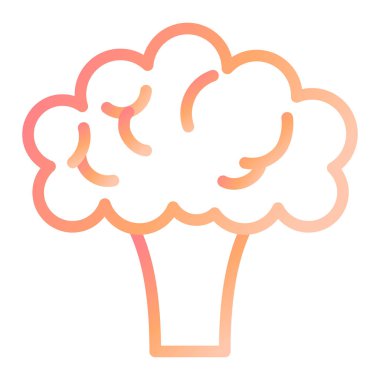 Brokoli. Web simgesi basit illüstrasyon 