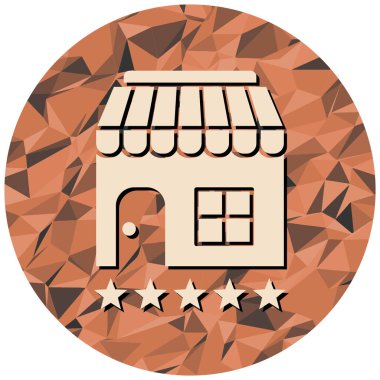 dükkan simgesi vektör illüstrasyonu