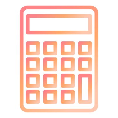 Hesap makinesi simgesi. vektör illüstrasyonu