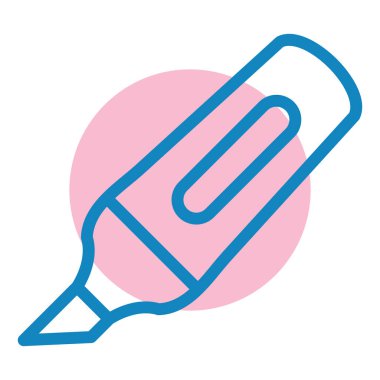 Kalem. Web simgesi basit illüstrasyon