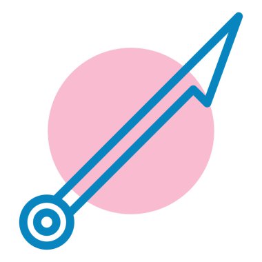 Roket. Web simgesi basit illüstrasyon