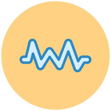 Nabız. Web simgesi basit illüstrasyon