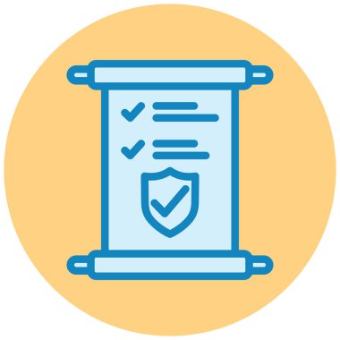 Belge. Web simgesi basit tasarım