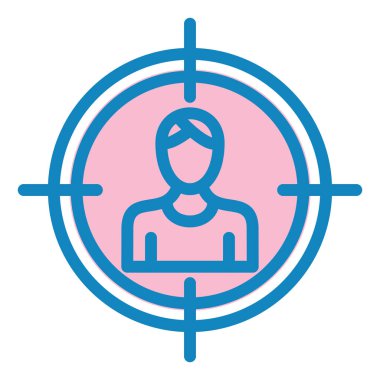 Hedef. Web simgesi basit illüstrasyon