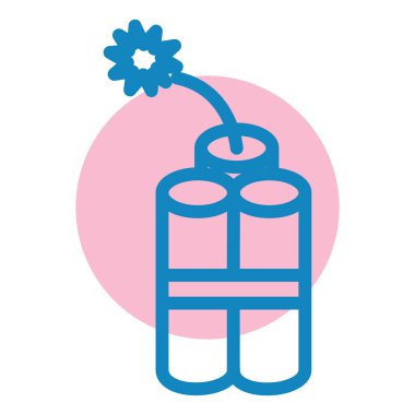 Bomba. Web simgesi basit illüstrasyon