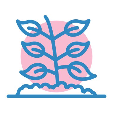 Çiçek. Web simgesi basit illüstrasyon