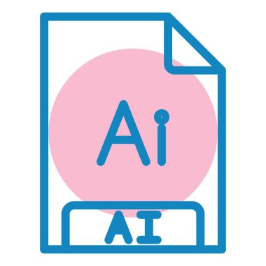 dosya biçimi simgesi, vektör illüstrasyonu