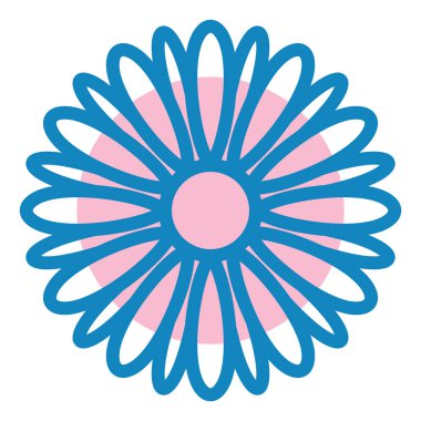 Çiçek. Web simgesi basit illüstrasyon