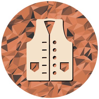 moda ceket vektör simgesi