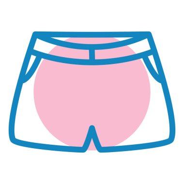 Şort. Web simgesi basit illüstrasyon