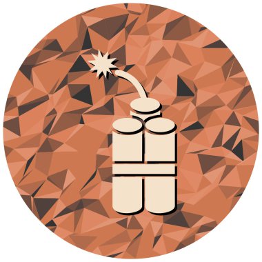 Bomba ikonu. Beyaz arkaplanda izole edilmiş web tasarımı için ateş vektör simgelerinin izometriği