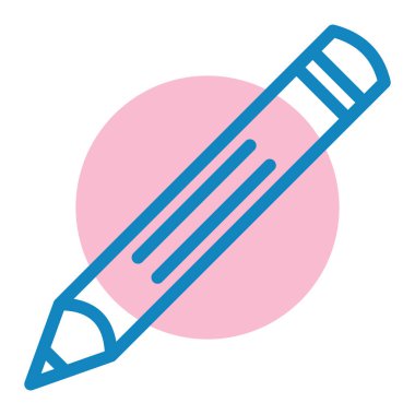 Kalem. Web simgesi basit illüstrasyon