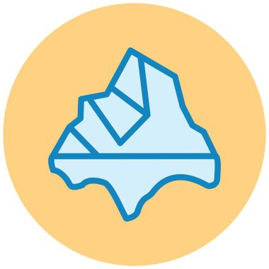 Yanardağ. Web simgesi basit illüstrasyon