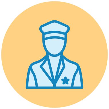 Polis simge vektör çizim