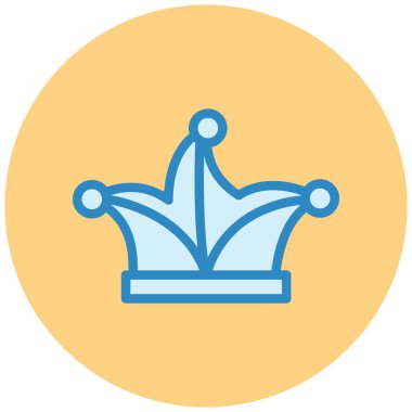 Taç. Web simgesi basit illüstrasyon